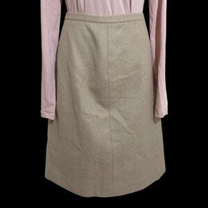 TSE Wool Skirt NWT Sz 14 A-Line Midi Lined Quiet Luxury Holiday Party MSPR $598